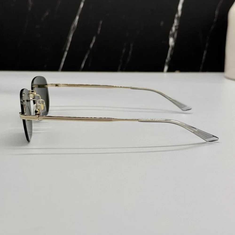 NEW MONTBLANC SUNGLASSES MEN GOLD GRAY EYEWEAR MONTBLANC MB0303S 001